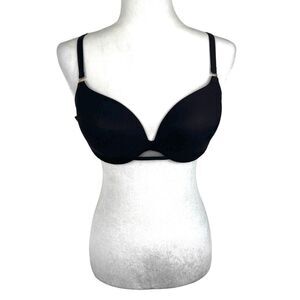 Soma Bra Women 36D Black Padded Wired Smooth T-Shirt Bra